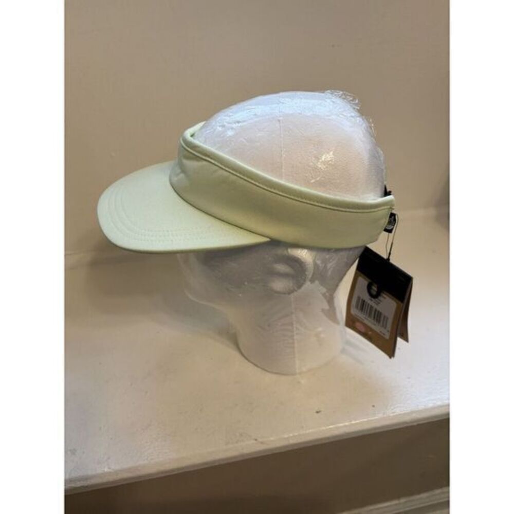 NWT  THE NORTH‎ FACE UNISEX ADULTS VISOR LIME CREAM  OS LOGO - Picture 2 of 6